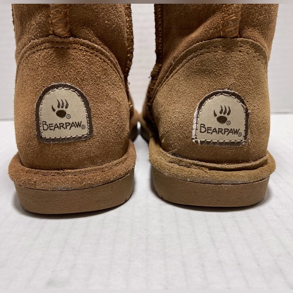 BearPaw Emma Tall Suede Sheepskin Winter Boots - Picture 4 of 16
